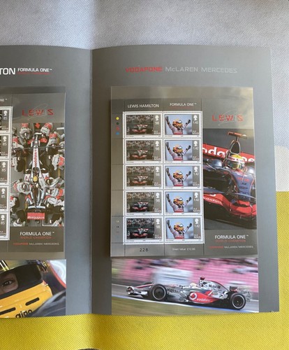 Lewis Hamilton - 2009 Isle of Man Collector Folder 2008 McLaren Mercedes F1 WDC - Picture 6 of 9