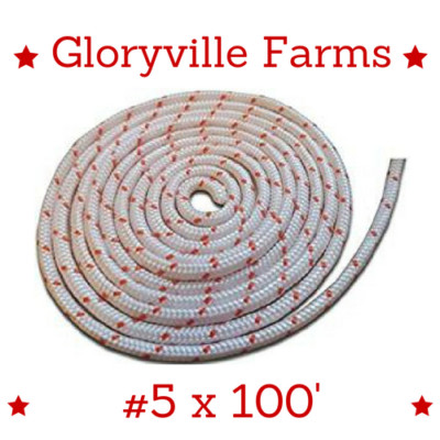 #5 - 5/32 Dia. (3.9mm) X 100' Premium Smooth Braid Nylon Recoil Rope (11740)