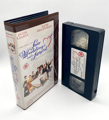 Four Weddings and a funeral FSK12 VHS 112Min. 1995 PolyGram english Sammler Rar