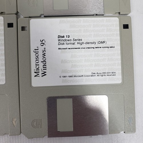 Microsoft Windows 95 Mixed Lot of 8 Various Diskettes 3.5" Floppy Diskettes - Picture 9 of 9