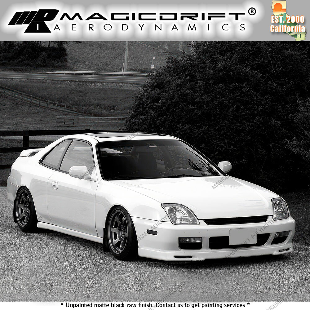 For 97-01 Honda Prelude P1 Style Urethane Front Bumper Lip Splitter Unpainted