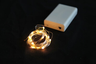 RICE LIGHT, FLEXI, FAIRY LED STRING, 20 LED BLINKING BATTERY OP. WITH TIMER
