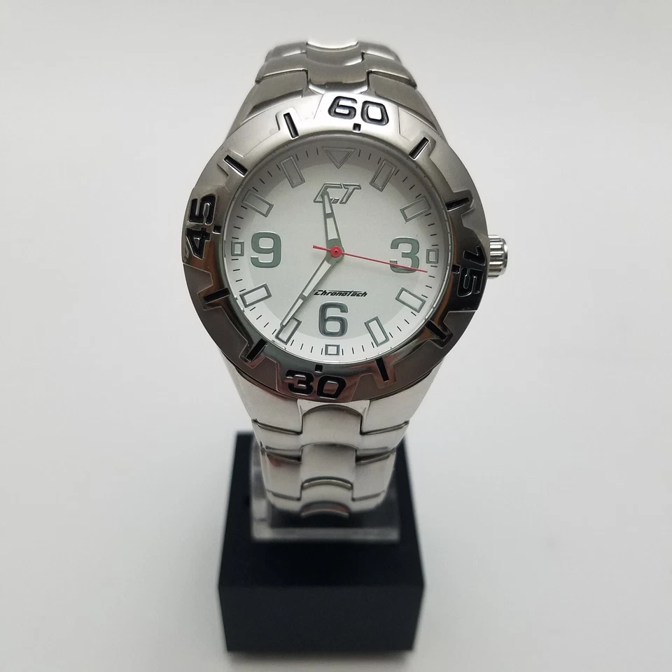 Reloj Hombre Chronotech CT 7059M Cromo Funciona Excelente Resistente al Agua hasta 5 ATM  Foto 2 de 4