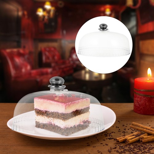 Transparent Round Cover Glass Domed Serving Plate Food Display Cake