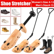[NEW] 2pcs Wooden Adjustable Shoe Stretcher Expander Men Women Boot Size US 4-13