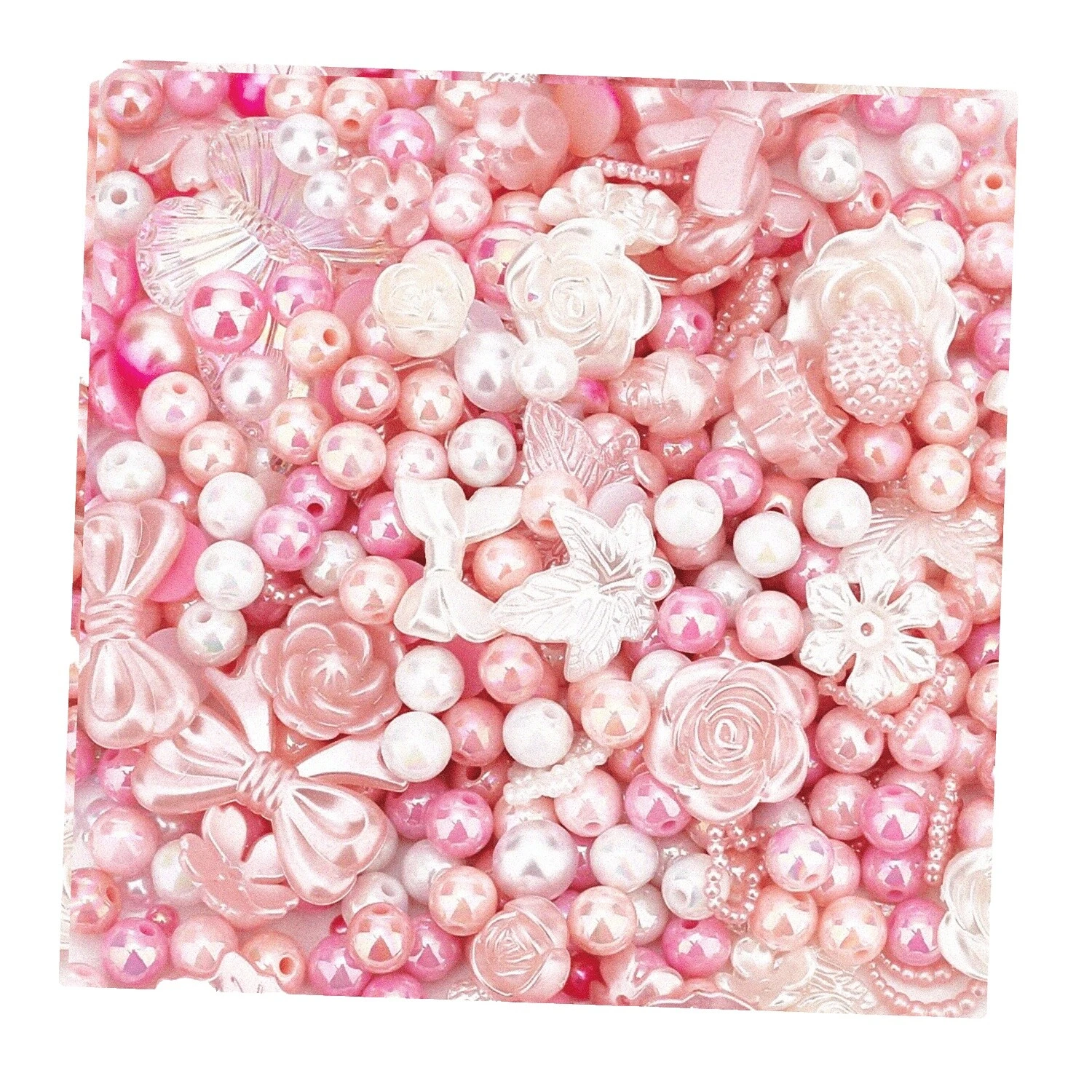 Acrylic 8 - 8.9 mm Size Jewelry Making Beads