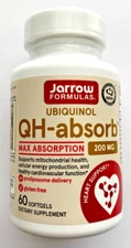 Jarrow Formulas Ubiquinol QH-absorb, 200 MG, 60 SOFTGELS FRESH