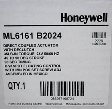 (Brand New) Honeywell ML6161B 2024 Direct Coupled Actuator