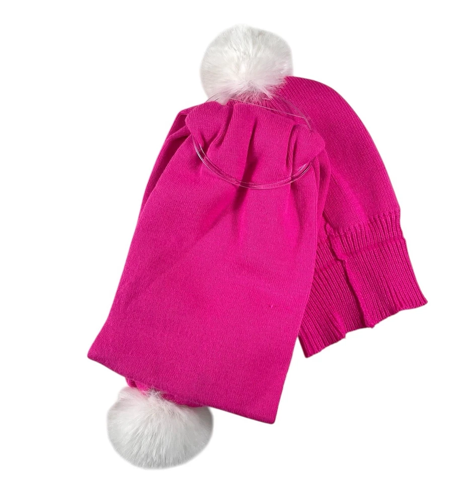 Juego de sombrero/bufanda Juicy Couture para niños Barbie rosa con pedrería Bling nuevo con etiquetas Foto 3 de 4