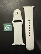 Apple Watch Sport Band 42mm 44/45/46/49 Genuine OEM Fog Gray 2015 S/M Used