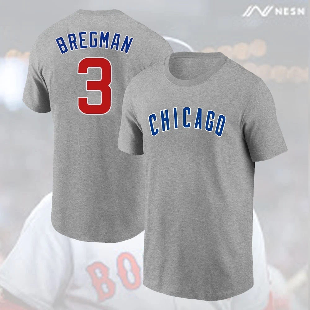 Alex Bregman #3 Chicago Cubs Player Name & Number Fan Gift