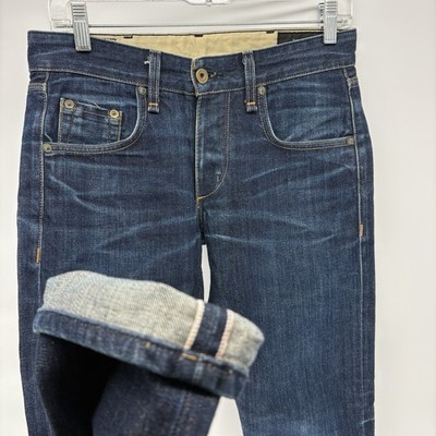 Rag & Bone Archive Slim Fit Selvedge Denim Jeans Dark Wash Redline USA 28X30 Men