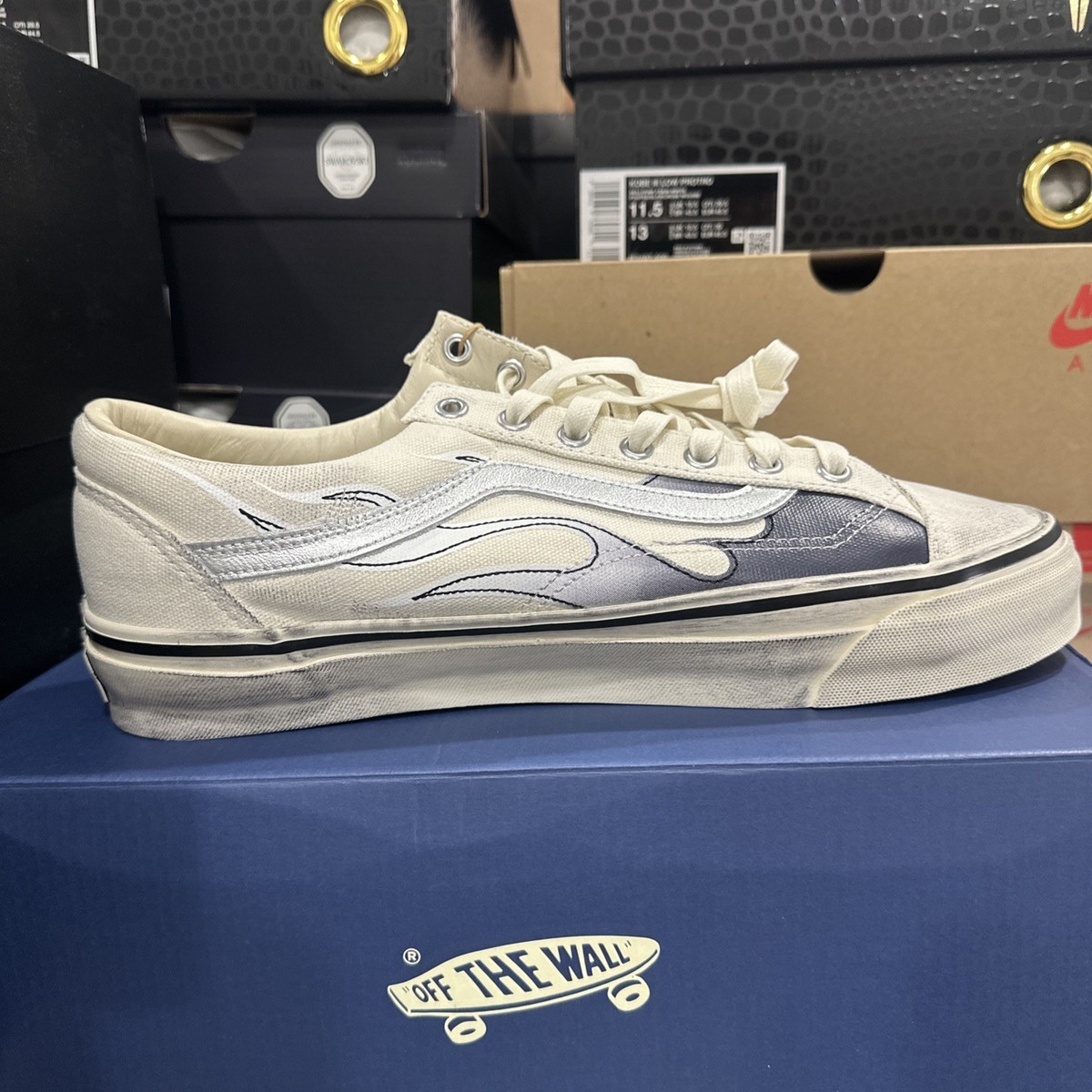 New Vans Old Skool 36 Flame Archive Pack Marshmallow White