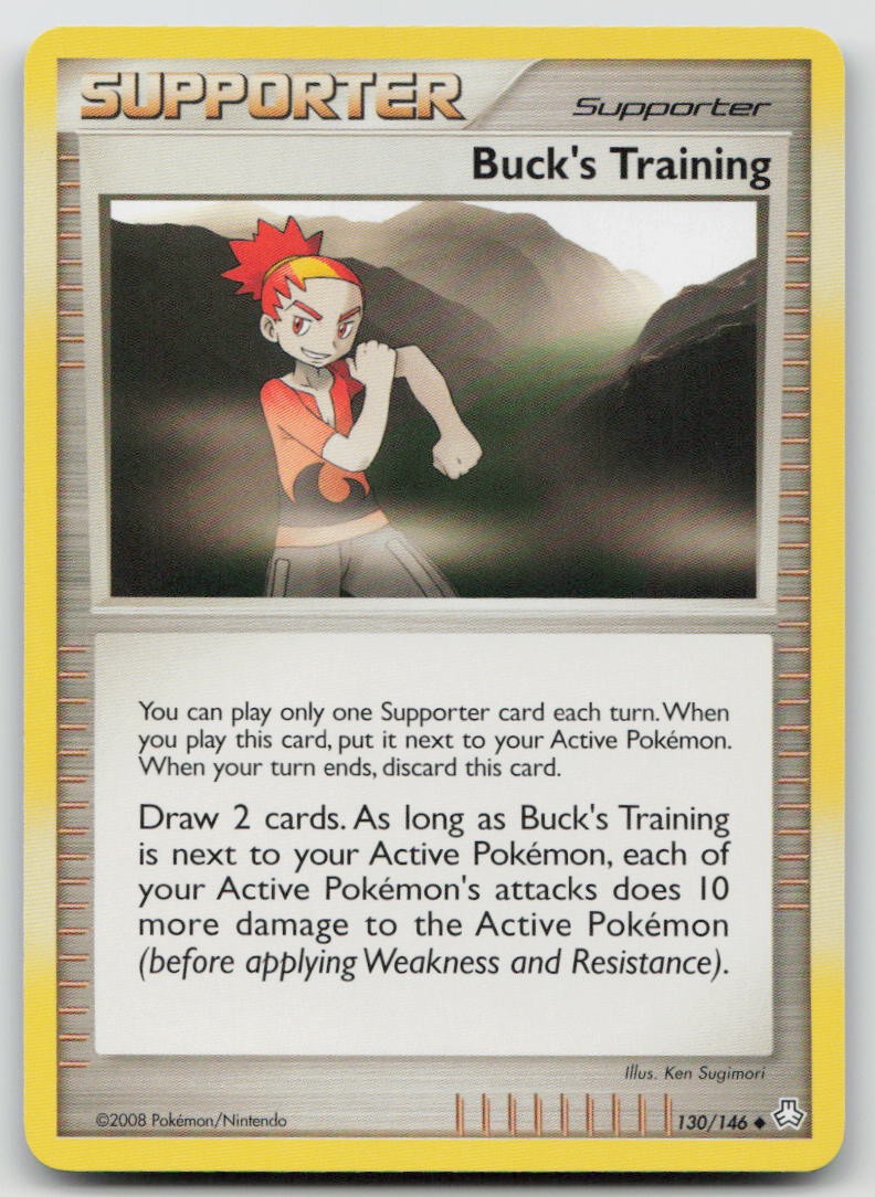 BUCK'S TRAINING 130/146 UNCOMMON LEGENDS AWAKENED POKEMON NM/M