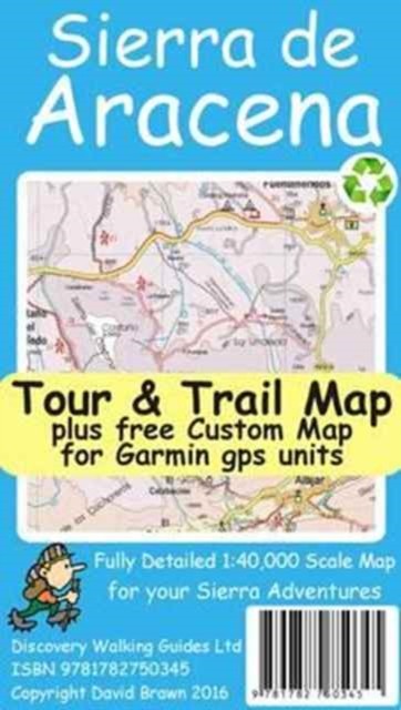 Sierra de Aracena Tour & Trail Map by David Brawn (Sheet map, folded) - Image 4