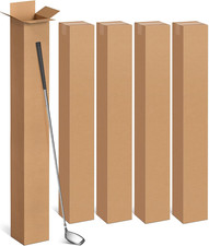 5 Pack Golf Club Shipping Boxes  48X4X4 Inch, Tall Corrugated