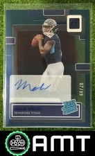 Malik Willis 2022 Panini Clearly Donruss 7/99 Rated Rookie Auto Blue Titans