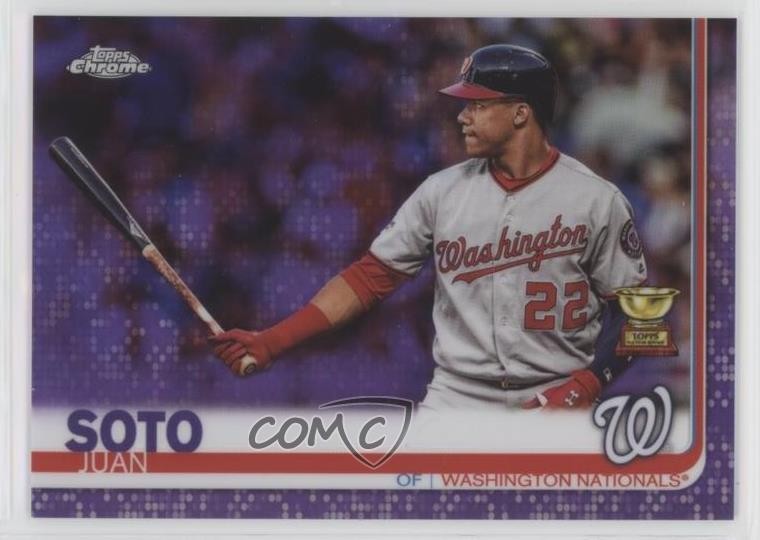 2019 Topps Chrome Purple Refractor /299 Juan Soto #155