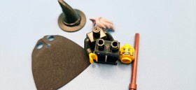 Lego Dark Green Wizard Minifigure Castle Kingdoms 853373 Chess cas509