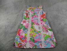 Lilly Pulitzer For Target Dress Womens 8 Multicolor Floral Cotton Shift Sundress