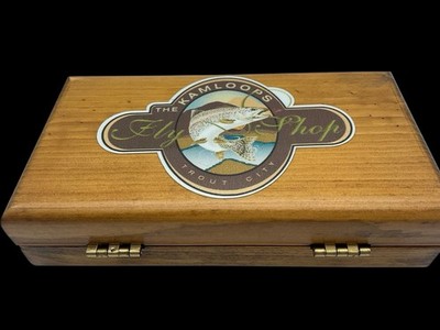The Kamloops BC Fly Shop Trout City Complete Fly Fishing Fly Box Vintage
