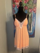 Victoria s Secret Teddy Nightie Slip Babydoll Lace Trim Lingerie Size M