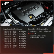 Nissan 370z 2PCS Aluminum Valve Cover For 09-20 370Z Infiniti 14-17