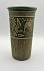 Red Wing 2004 Convention Commemorative Brushware Heron Vase in Green Vintage!!!