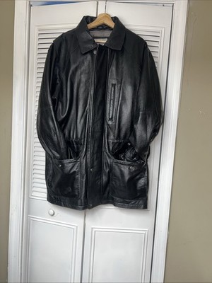 Wilson s Leather Expert, Belle Studios, Thin Slate, Zip /button men s large Coat