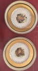 Set of 2 Porcelain Collector Plates Gold Trim Classical Artwork Round Decorative — photo 1