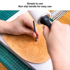 20x Leather Stamping Tools Various Patterns Wear Resistant Leather Stamp Pun SET