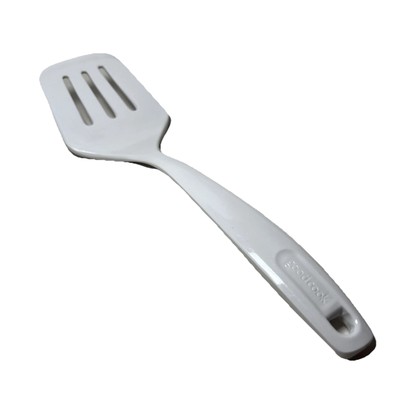 Malamine Spatula 12-inch White Good Cook Classics Slotted Angled Cooking Turner