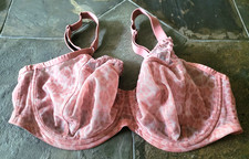 36G Elomi Matilda Unlined Sheer Underwire Plunge Bra with J Hook EL8900
