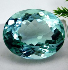 Certified 78.85 Ct Natural Blue Aquamarine Oval Cut AAA Brazil Rare Gemstone