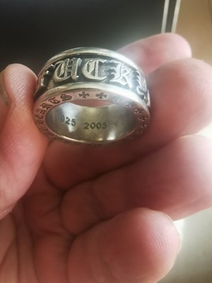 Chrome Hearts Spinner Fuck You Ring Silver