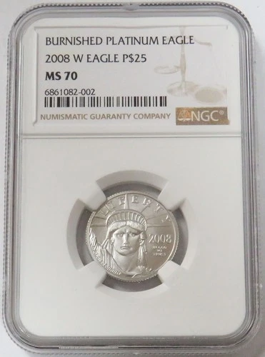 Photo of a 2008-W American Platinum Eagle 1/4 oz from an eBay sale