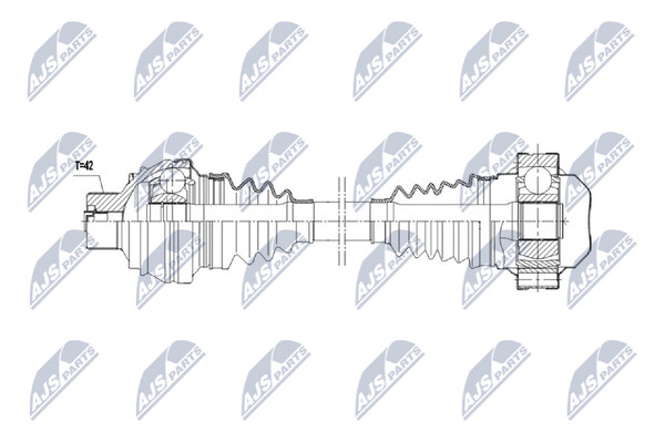 Antriebswelle Nty NPW-AU-082 FüR Audi A4 B8 8K2 Avant 8K5 A5 Sportback 8TA 8KH-image