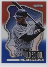 2022 Panini Prizm Old School Red White & Blue Ken Griffey Jr #OS-2 HOF 04xs