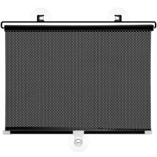 Portable Blackout Curtain PVC Suction Cup Sunshade Balcony Roller Blind