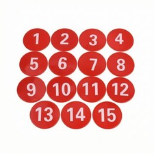 15 Pieces Training Marker Discs Flat Poly Spots Non-Slip for Classrooms, Coaches