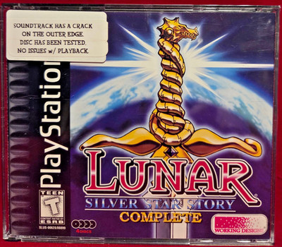 Lunar 2: Silver Star Story Complete (Playstation, 1999) 4 disc set - see notes