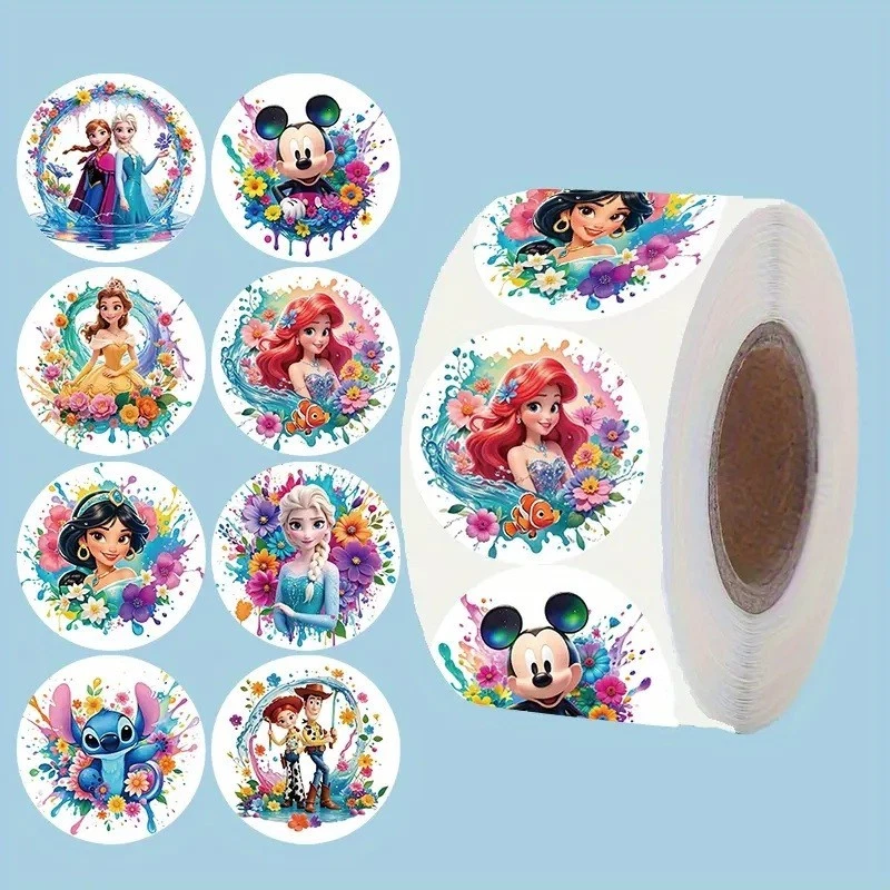 Disney Princess Mickey Mouse Stickers – Cute Floral Kids Party Decals Set