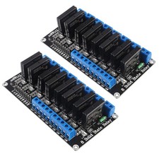 2PCS 8 Channel 5V Solid State Relay Module Board High Level Trigger Compatibl...