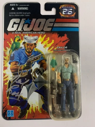 G.I. Joe Shipwreck 25th Anniversary MOC Signed Neil Ross Auto Hasbro 2007 Shark