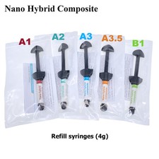 Dental Light Cure Nano Hybrid Resin Composite Restoration- 4g All Shades