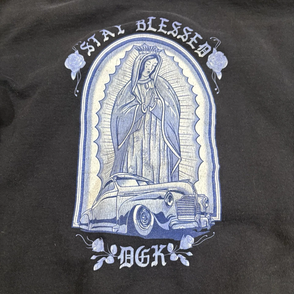 DGK Kids Lo-Side Black Hoodie “Stay Blessed” Size XL - Image 2 of 4
