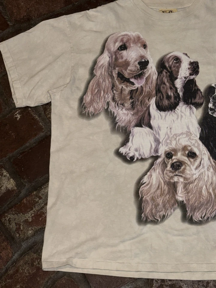 Camisa De Colección 01’ The Mountain Barbara Kieth Spaniel Estampado Gráfico Talla XL 25PtP 29L Foto 3 de 4