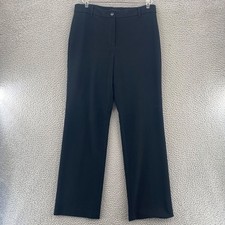 Talbots Pants Womens 10 Heritage Black Stretch Straight Leg Office Career Work 