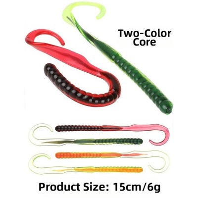 Soft Bait Dual-Color Core Design Flat Belly Konstruktion für Köderangler
