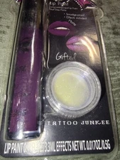 Tattoo Junkee Lip Paint Kit, Color Gifted Discontinued Hard To Find Brand New 